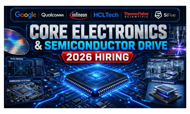 Core Electronics Jobs 2026: Semiconductor Recruitment Drive 2026